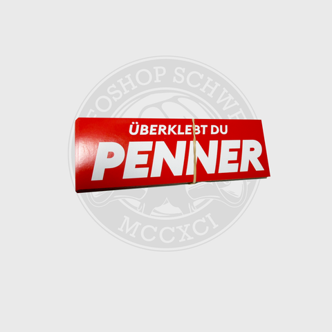 Überklebt du Penner Sticker