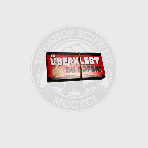 Überklebt du Opfer! Sticker